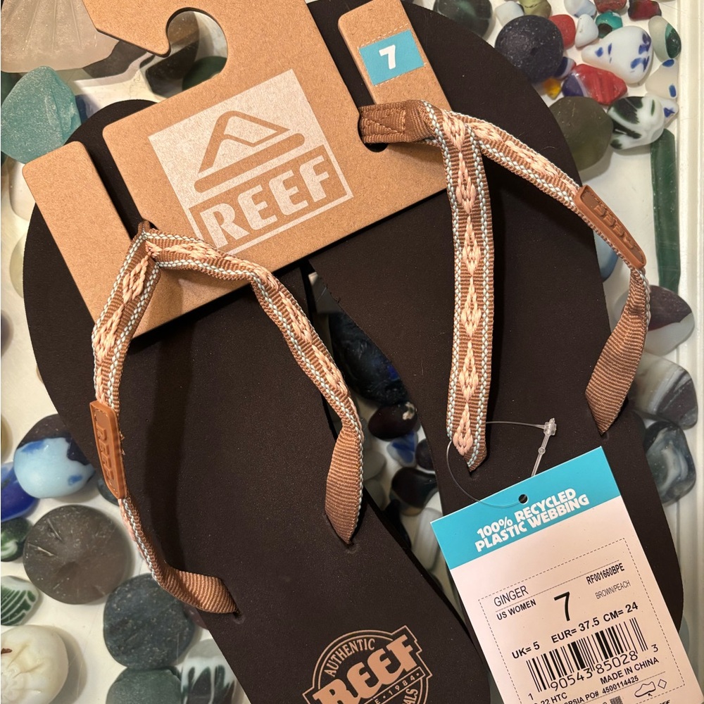 Reef Ginger Sandals with Woven Straps